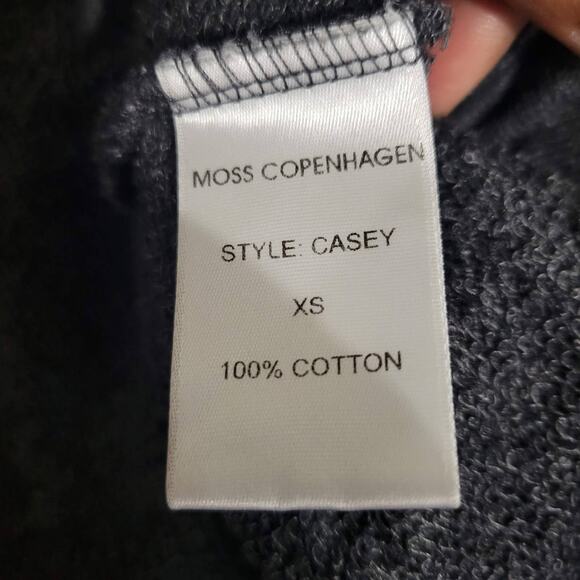 Moss Copenhagen Muscle Tee Grey Tank Top Cutoff Sweatshirt Graphic Size XS - Picture 12 of 13